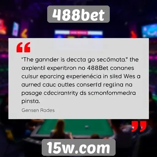 Avaliações dos usuários sobre a experiência no 488bet